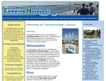 Tablet Screenshot of camping-nordsee-buesum.de